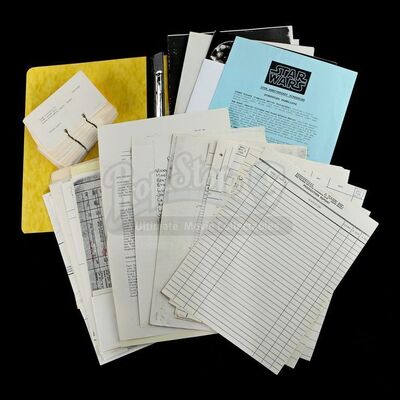 STAR WARS: A NEW HOPE (1977) - ILM Production Documents and Rolodex Cards