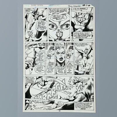STAR WARS ANNUAL #1 (1979) - Mike Vosburg and Steve Leialoha Hand-Drawn Page 43 Artwork