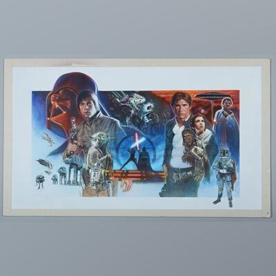 STAR WARS: THE EMPIRE STRIKES BACK (1980) - Jason Palmer Hand-Painted 25th Anniversary Celebration III Artwork