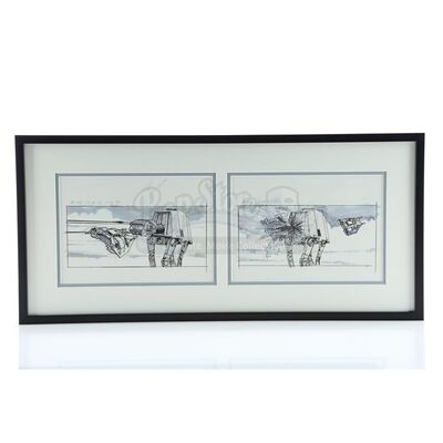STAR WARS: THE EMPIRE STRIKES BACK (1980) - Dave Carson Hand-Drawn Imperial Walker Storyboards