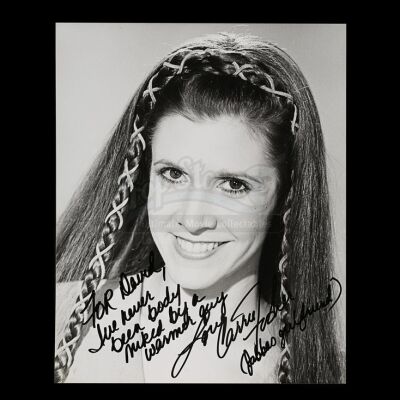 STAR WARS: RETURN OF THE JEDI (1983) - Carrie Fisher Autographed Photograph