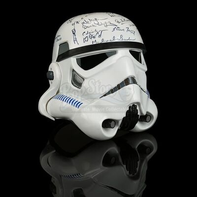 STAR WARS TRILOGY (1977-83) - Cast and Crew Autographed Stormtrooper Helmet
