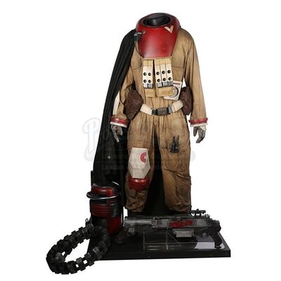 STAR WARS: ROGUE ONE: A STAR WARS STORY (2016) - Baze Malbus (Wen Jiang) Exhibition Costume Display