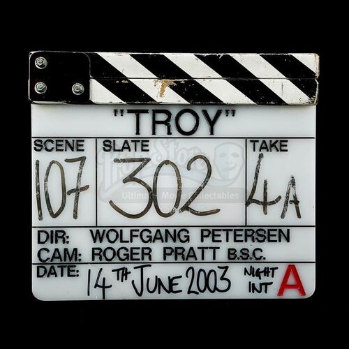 TROY (2004) - Production-Used Clapperboard