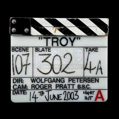TROY (2004) - Production-Used Clapperboard