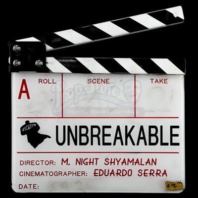UNBREAKABLE (2000) - Production-Used Clapperboard