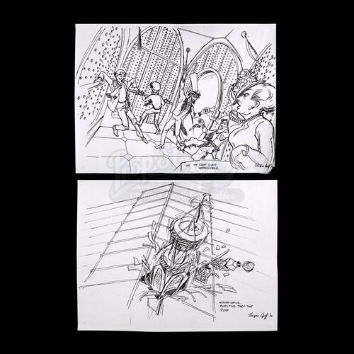 WILLY WONKA AND THE CHOCOLATE FACTORY (1971) - "Wonkavator" Glass Elevator Production Design Copies