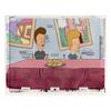 Lot # 81: BEAVIS AND BUTT-HEAD (T.V. SERIES, 1993 - 2011) - Hand-Painted Beavis and Butt-Head Animation Cels with Background