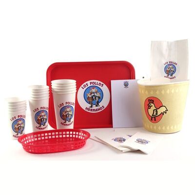 Lot # 91: BETTER CALL SAUL (T.V. SERIES, 2015 - 2022) - Set of Los Pollos Hermanos Memorabilia