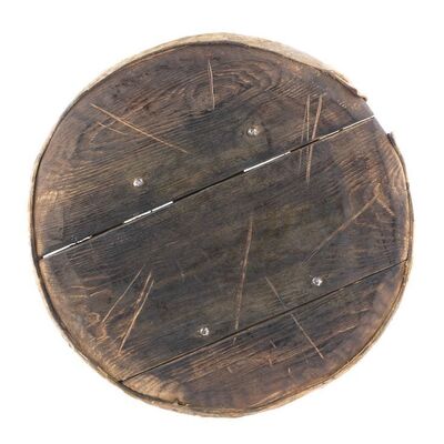 Lot # 130: BRAVEHEART (1995) - Stewart's (Donal Gibson) Battle of Stirling Wooden Targe