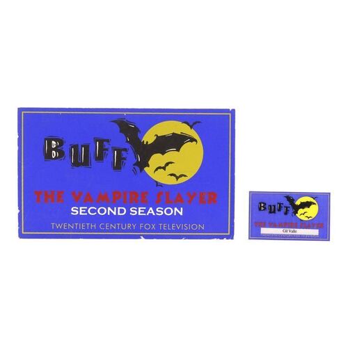 Lot # 147: BUFFY THE VAMPIRE SLAYER (T.V. SERIES, 1997 - 2003) - Crew Badge and Parking Pass
