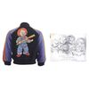 Lot # 162: CHILD'S PLAY 2 (1990) - Printed Rance Barela Chucky Sketch with Crew Jacket