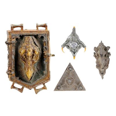 Lot # 202: DARK CRYSTAL, THE (1982) - Set of Four Production-Made Skeksis Jewelry and Costume Components