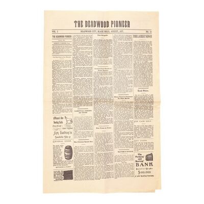 Lot # 209: DEADWOOD (T.V. SERIES, 2004 - 2006) - "The Deadwood Pioneer" Newspaper