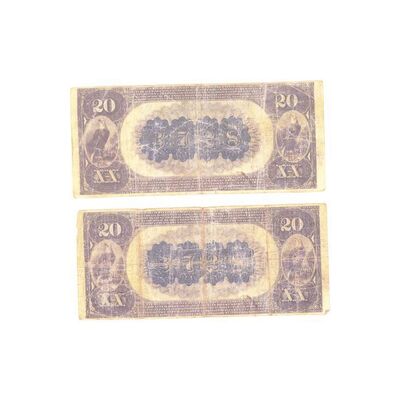 Lot # 210: DEADWOOD (T.V. SERIES, 2004 - 2006) - Set of Two Twenty Dollar Banknotes
