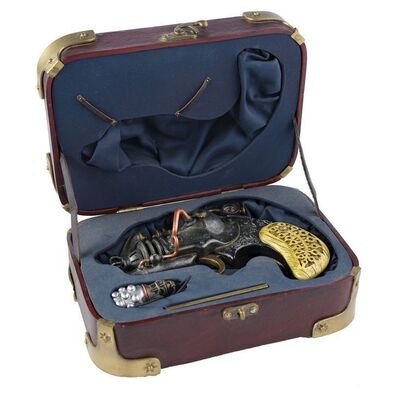 Lot # 230: DR GRORDBORT PRESENTS: THE DEADLIEST GAME (2011) - Victorious Mongoose 1902 Concealable Ray Pistol