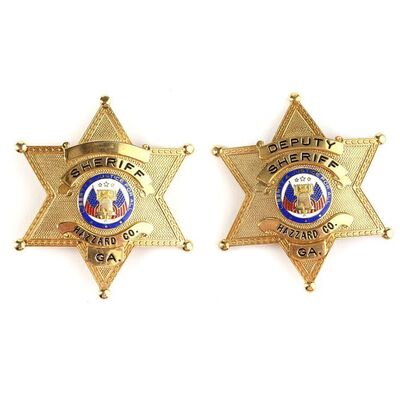 Lot # 235: DUKES OF HAZZARD, THE (2005) - Hazzard County Sheriff and Deputy Sheriff Badges