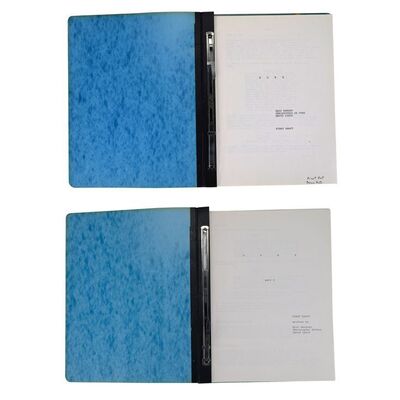 Lot # 237: DUNE (1984) - Charles Lippincott Collection: Brass Brad Bound First Draft Scripts and Treatment