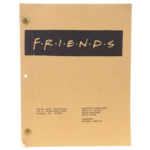 Lot # 282: FRIENDS (T.V. SERIES, 1994) - Script with Blocking Notes for Phoebe Buffay (Lisa Kudrow) Character