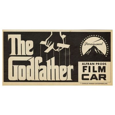 Lot # 319: GODFATHER, THE (1972) - Crew Parking Placard