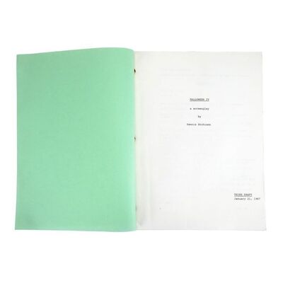 Lot # 338: HALLOWEEN 4: THE RETURN OF MICHAEL MYERS (1988) - Charles Lippincott Collection: Bound Third Draft Script