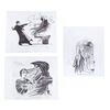 Lot # 340: HARRY POTTER AND THE PRISONER OF AZKABAN (2004) - Set of Three Hand-Drawn Doug Brode Dementor Concept Illustrations