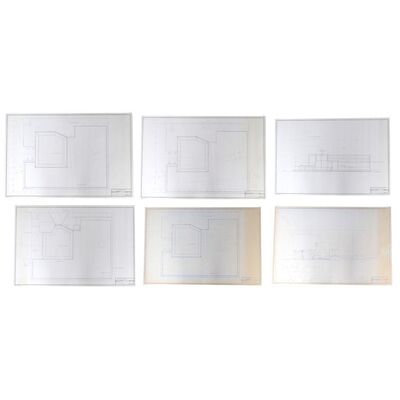 Lot # 386: INDIANA JONES AND THE TEMPLE OF DOOM (1984) - Set of Hand-Drawn "Water Tank" Plan View and Blue Prints