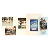 Lot # 390: INDIANA JONES AND THE LAST CRUSADE (1989) - Hand-Painted Zeppelin Ticket Concept Artwork with Production Photographs and Crew Ticket