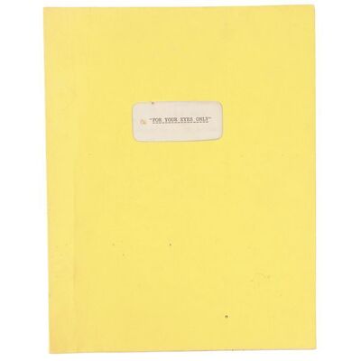 Lot # 410: JAMES BOND: FOR YOUR EYES ONLY (1981) - Production-Used Script