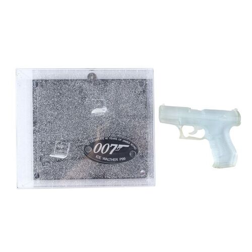 Lot # 423: DIE ANOTHER DAY (2002) - Limited-Edition Ice Walther P99 Crew Gift Display