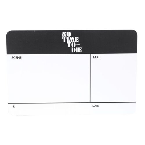 Lot # 433: JAMES BOND: NO TIME TO DIE (2021) - Promotional Foam Clapperboard