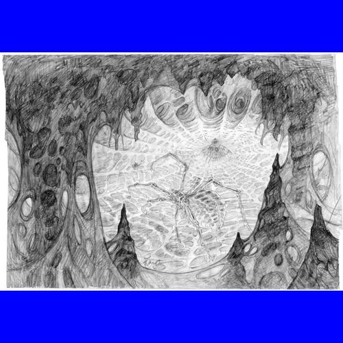 Lot # 457: KRULL (1983) - Hand-Drawn Greg Hildebrandt Spider's Lair Concept Illustration
