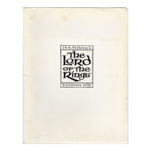 Lot # 486: LORD OF THE RINGS (1978), THE - Original Press Kit