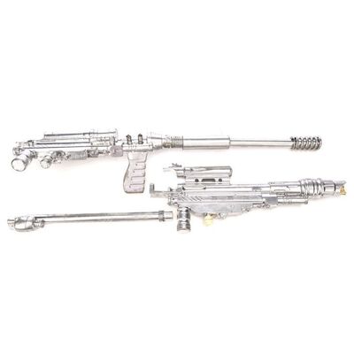 Lot # 523: MEN IN BLACK II (2002) - Pair of Stunt Guns with Extra Parts