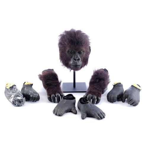 Lot # 532: MIGHTY JOE YOUNG (1998) - Set of Baby Joe's (Verne Troyer) Gorilla Makeup Appliances