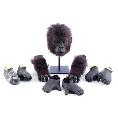 Lot # 532: MIGHTY JOE YOUNG (1998) - Set of Baby Joe's (Verne Troyer) Gorilla Makeup Appliances