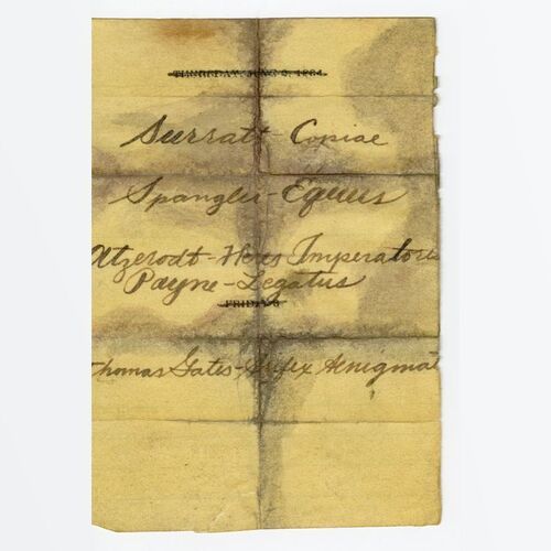 Lot # 547: NATIONAL TREASURE: BOOK OF SECRETS (2007) - John Wilkes Booth (Christian Camargo) Burned Diary Page