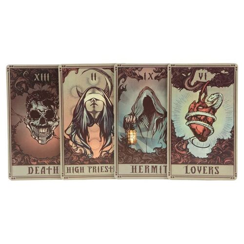 Lot # 561: NOW YOU SEE ME (2013) - Set of Four Horsemen Tarot Cards