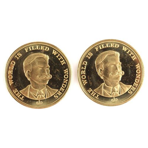Lot # 569: OZ THE GREAT AND POWERFUL (2013) - Pair of Emerald City Gold Coins