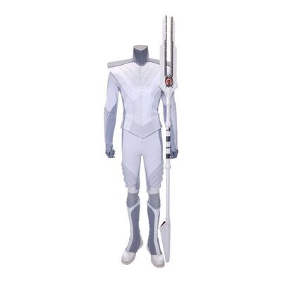 Lot # 576: PAPER GIRLS (TV SERIES 2022) - Old Watch Costume with Staff