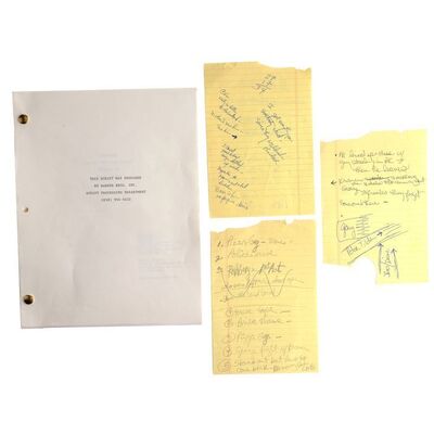 Lot # 648: SEINFELD (T.V. SERIES, 1989 - 1998) - "Another Saturday Night" Script with Hand-Written Notes