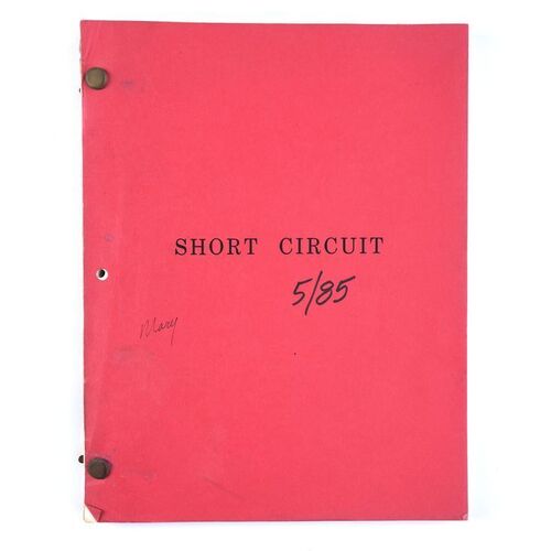 Lot # 654: SHORT CIRCUIT (1986) - Bound Production Script