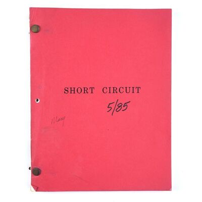 Lot # 654: SHORT CIRCUIT (1986) - Bound Production Script