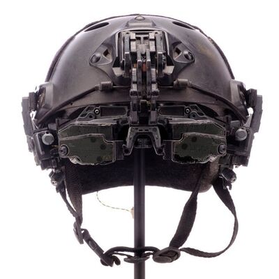 Lot # 673: SPECTRAL (2016) - Light-up Tactical Helmet with Hyperspectral Goggles