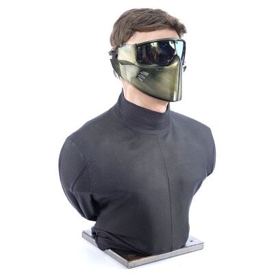 Lot # 683: SPIDER-MAN 3 (2007) - New Goblin's (James Franco) Effects Mask and Shirt Display Bust