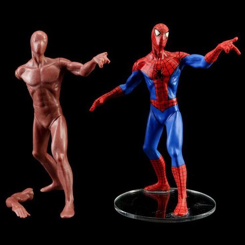 Lot # 687: SPIDER-MAN (2002) - Pair of Spider-Man Happy Meal Toy Prototypes