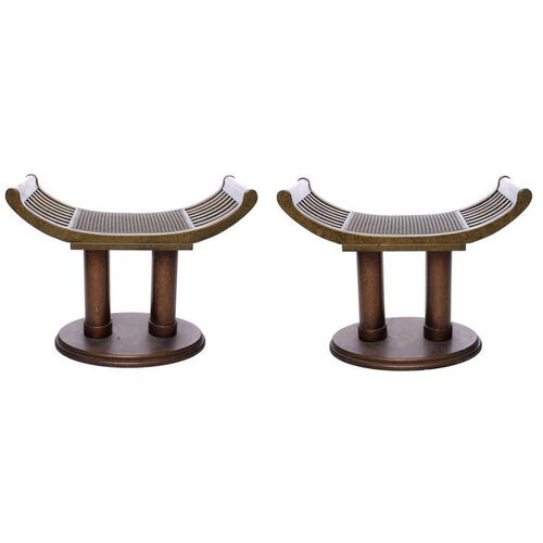 Lot # 715: STAR TREK: NEMESIS (2002) - Pair of Romulan Senate Stools
