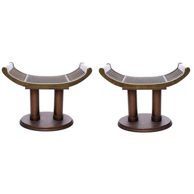 Lot # 715: STAR TREK: NEMESIS (2002) - Pair of Romulan Senate Stools