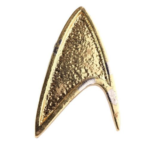 Lot # 717: STAR TREK (2009) - Starfleet Academy Cadet Collar Insignia Badge