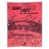 Lot # 738: STAR TREK: THE NEXT GENERATION (T.V. SERIES, 1987 - 1994) - Cast-Autographed Bound Series Finale Final Draft Script